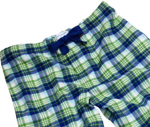 luxuriously soft and cosy brushed cotton PJ bottoms with drawstring tie